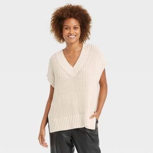A New Day Sweater Vest XXL Cream